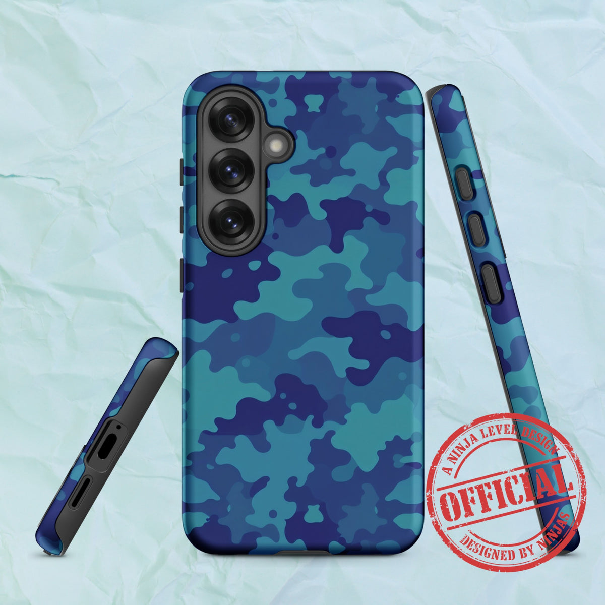 Aqua Camo - Ninja Case for Samsung Galaxy