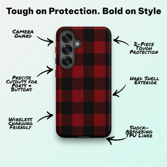 Classic Red Flannel - Ninja Case™ for Samsung Galaxy