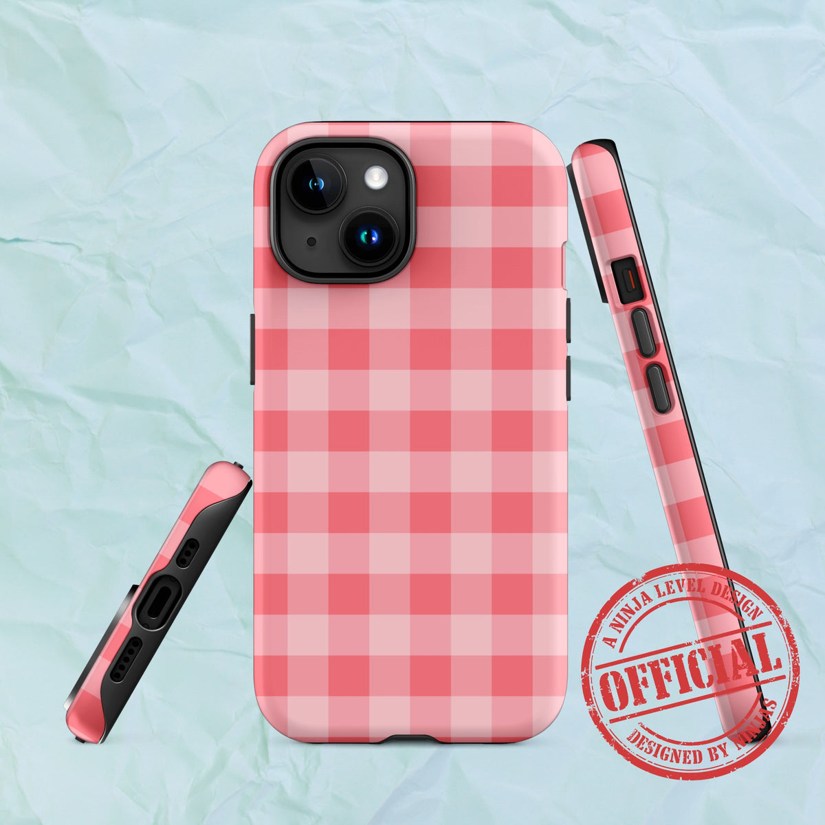 Fresh Gingham Red Ninja Case™ for iPhone