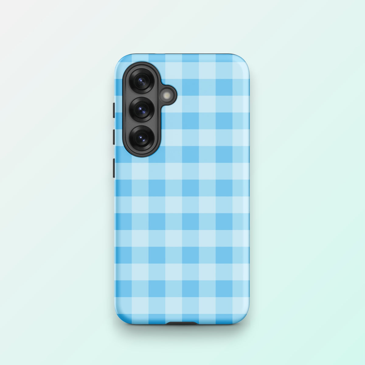 Fresh Gingham Blue - Ninja Case for Samsung Galaxy