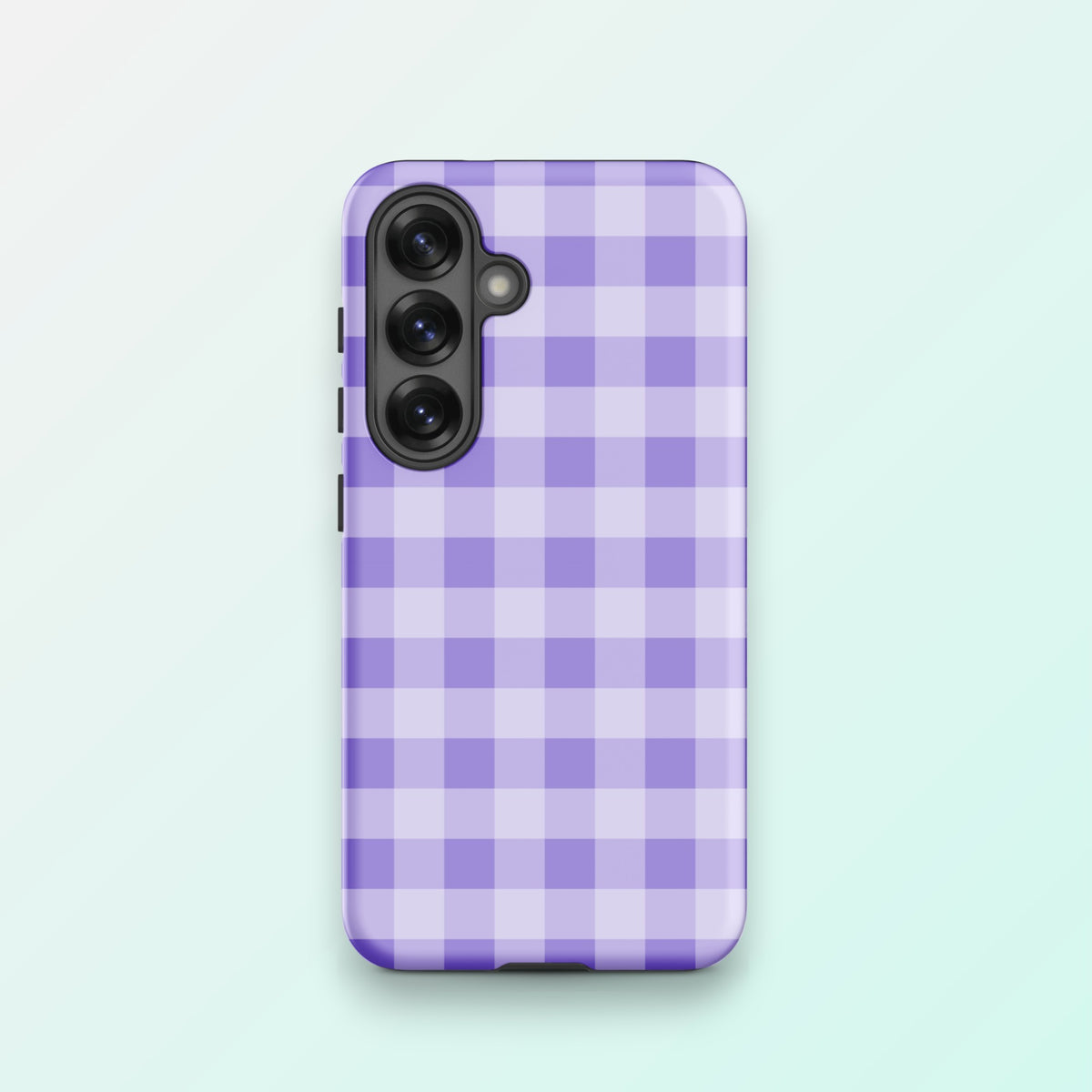 Fresh Gingham Lavender - Ninja Case for Samsung Galaxy