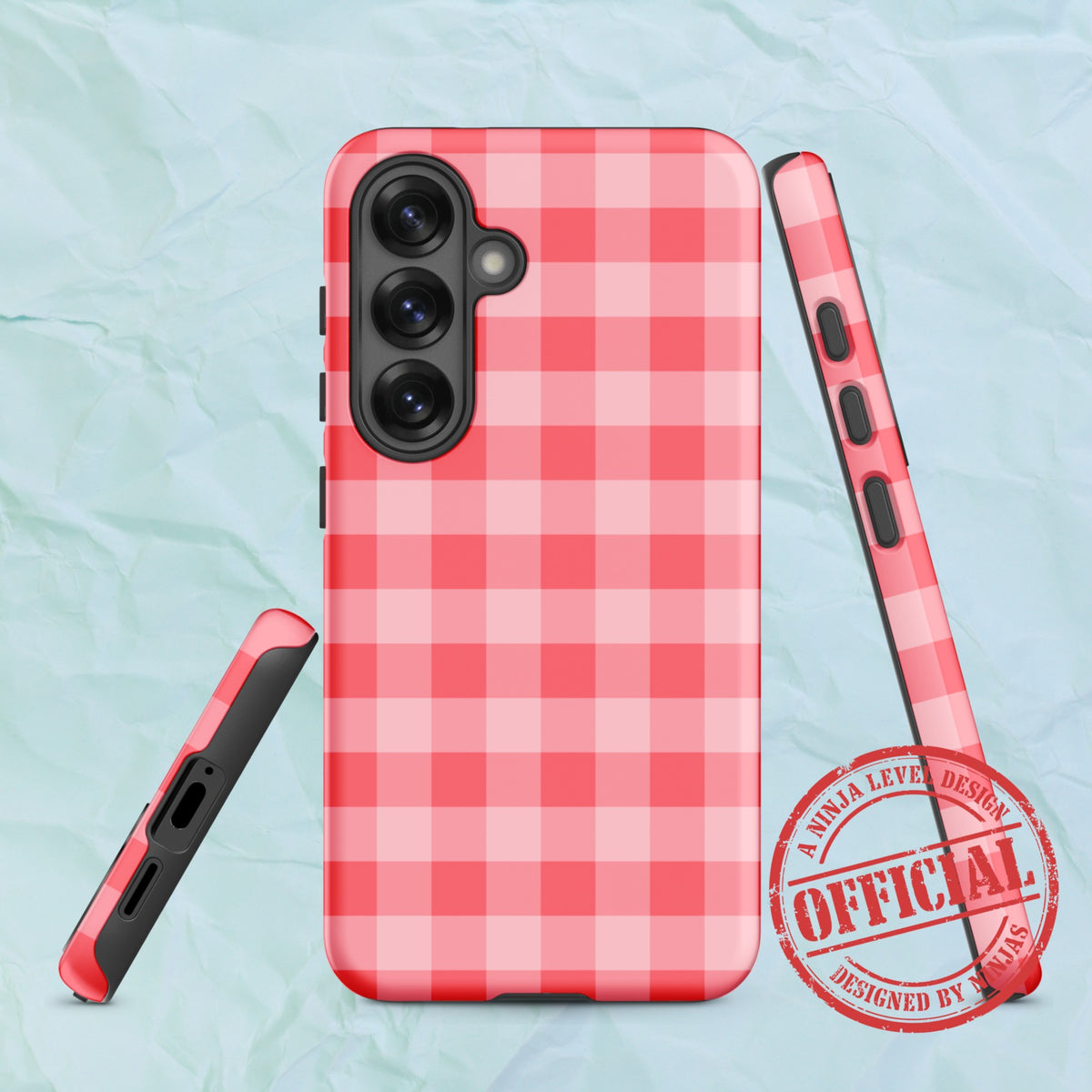 Fresh Gingham Red - Ninja Case for Samsung Galaxy