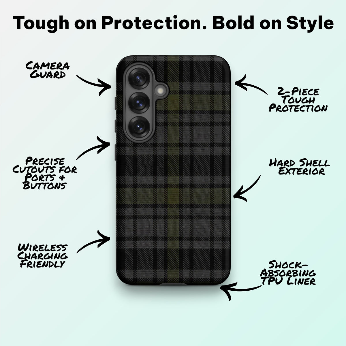 Tactical Charcoal - Ninja Case™ for Samsung Galaxy