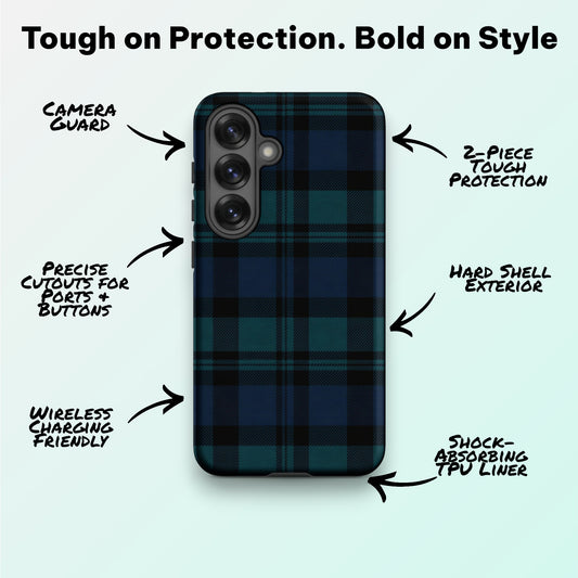 Teal Nights - Ninja Case™ for Samsung Galaxy