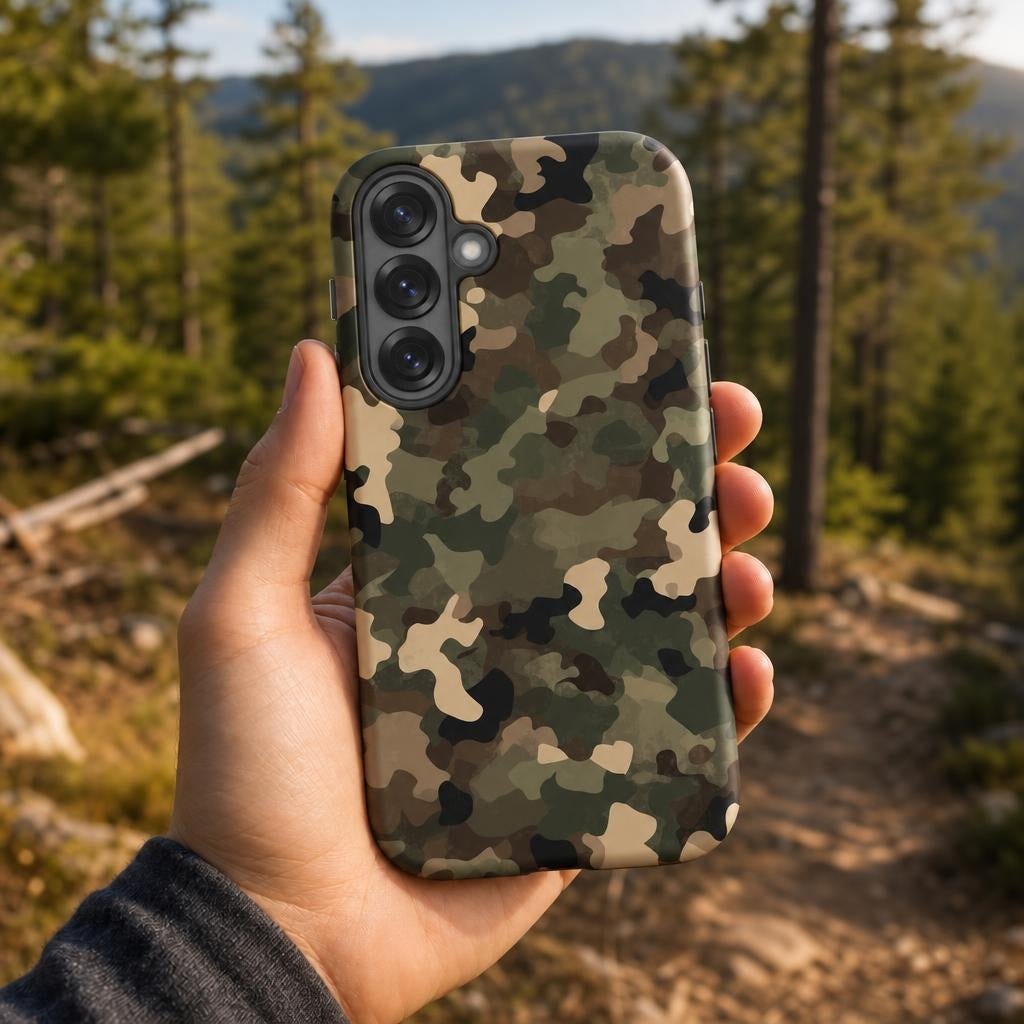 Woodland Tech Camo - Ninja Case for Samsung Galaxy