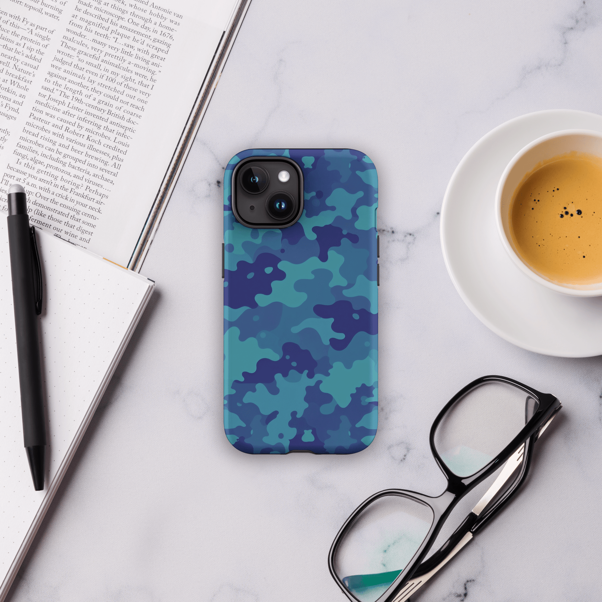 Aqua Fade Camo for iPhone Ninja Level Designs