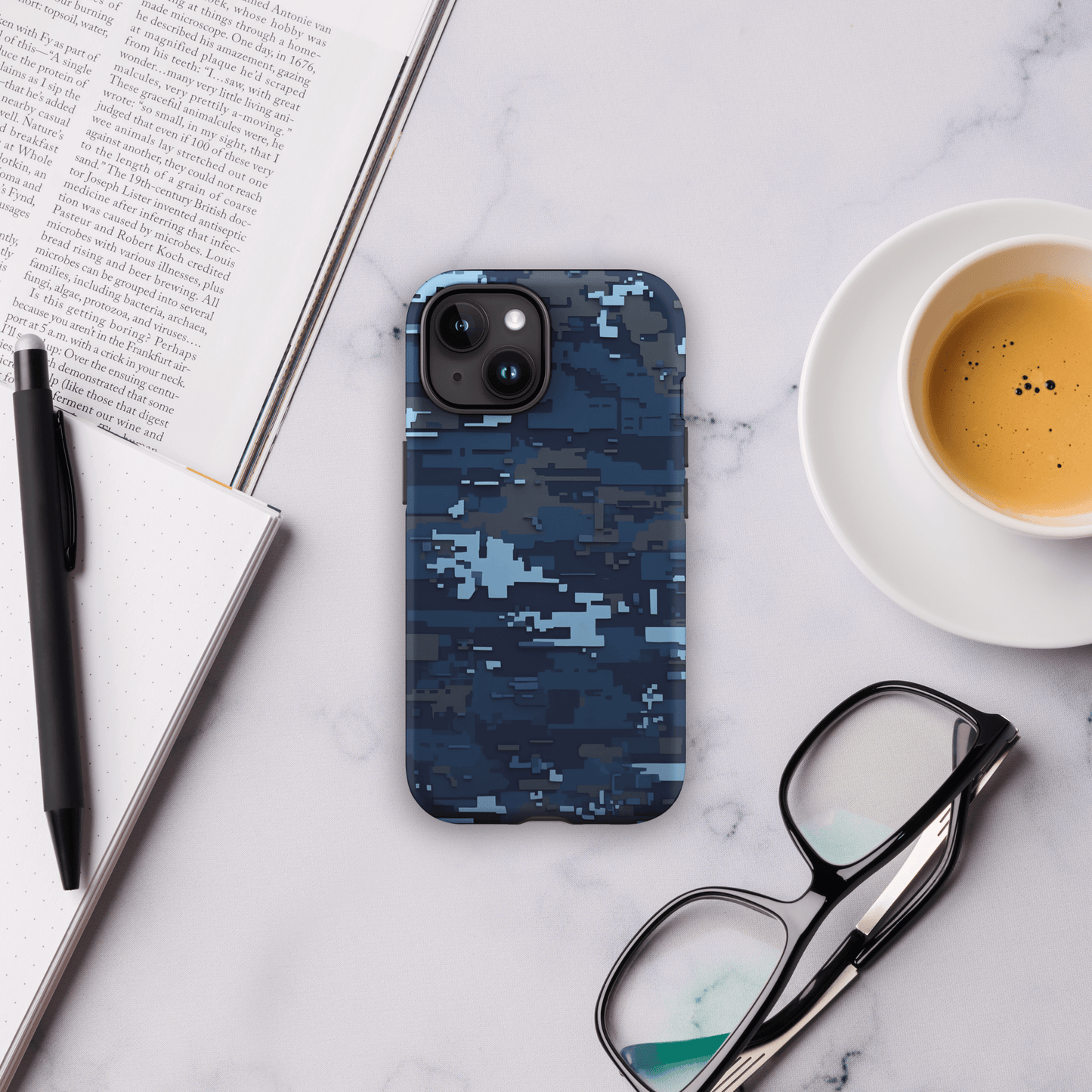 Blue Digital Camo for iPhone Ninja Level Designs