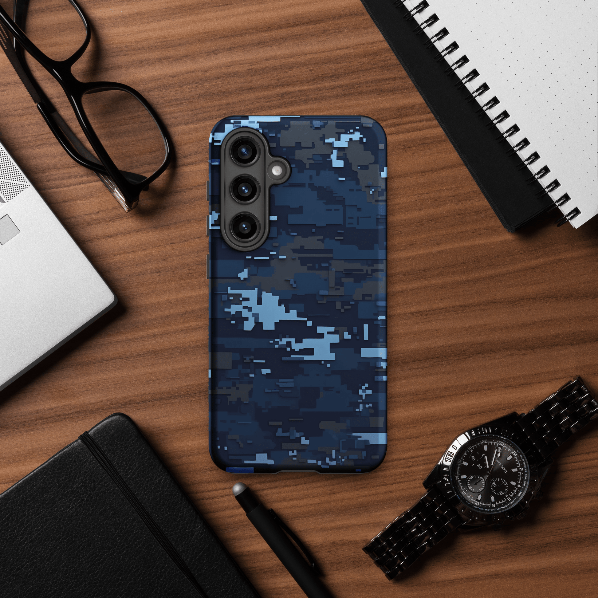 Blue Digital Camo for Samsung Galaxy Ninja Level Designs