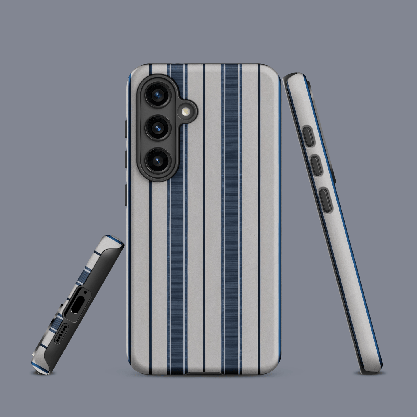 Blue & Navy Abstract Stripes for Samsung Galaxy Ninja Level Designs