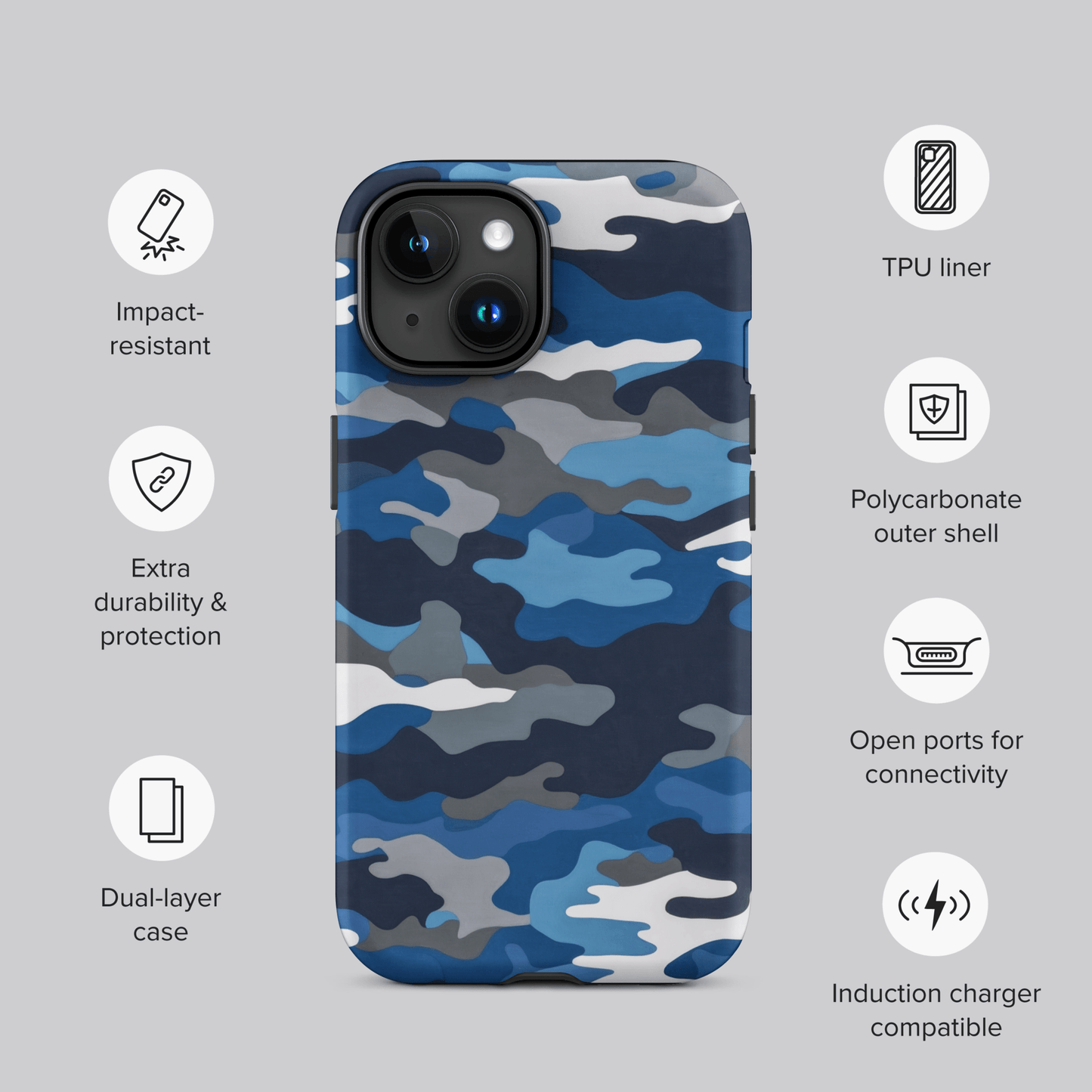 Blue Urban Camo for iPhone Ninja Level Designs