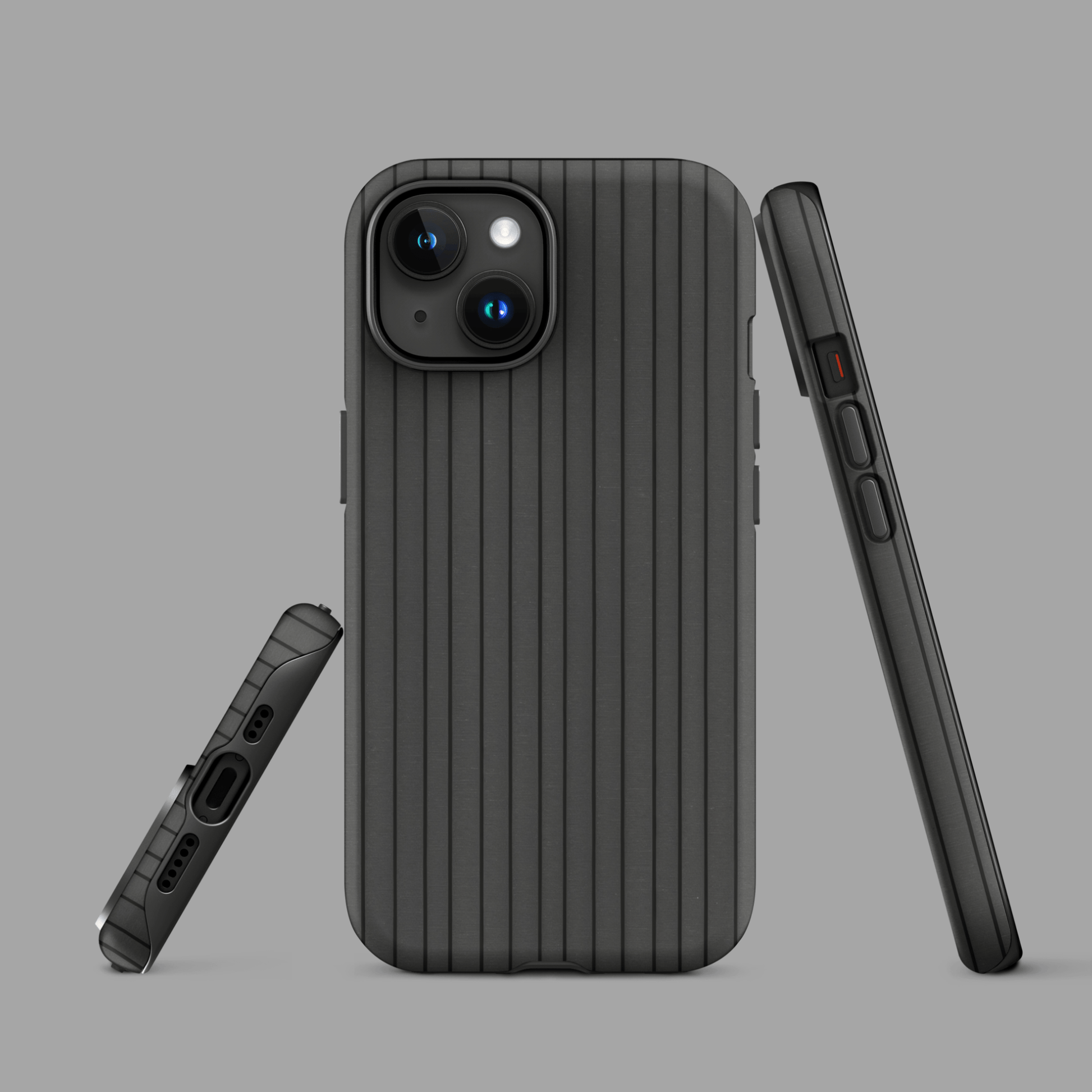 Charcoal & Gray Pinstripe for iPhone Ninja Level Designs