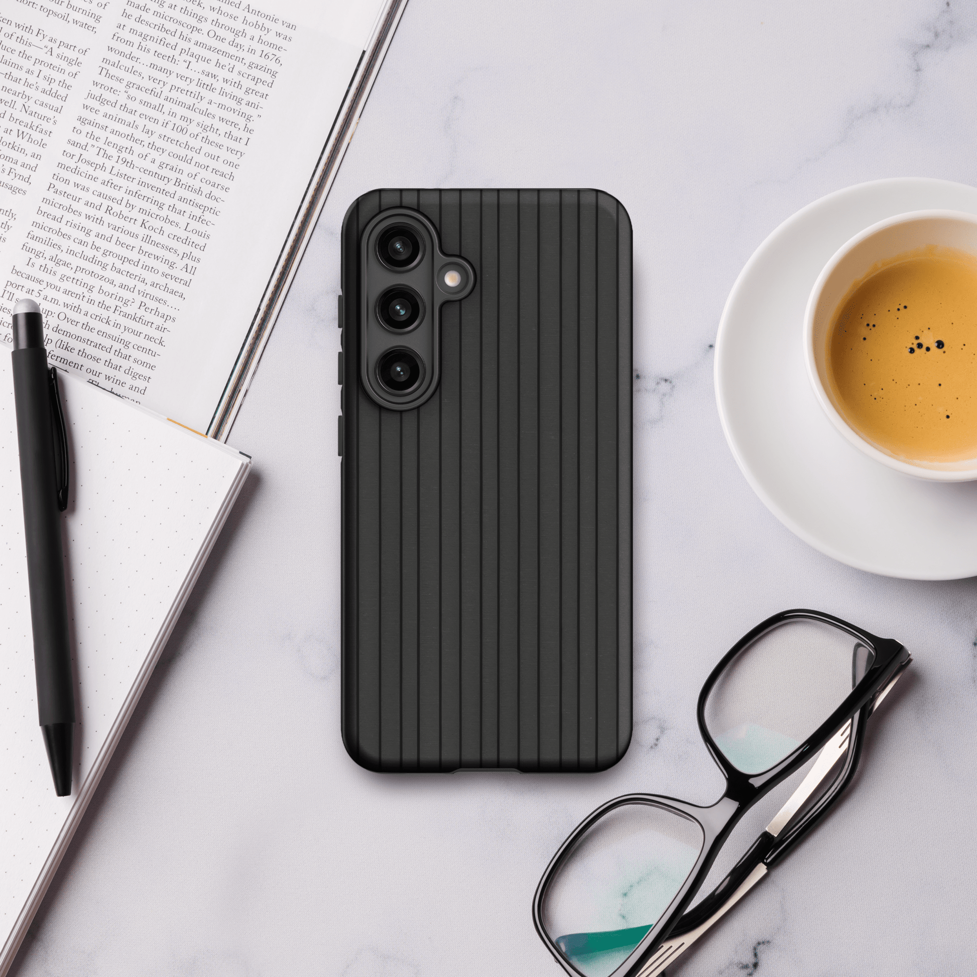 Charcoal & Gray Pinstripe for Samsung Galaxy Ninja Level Designs
