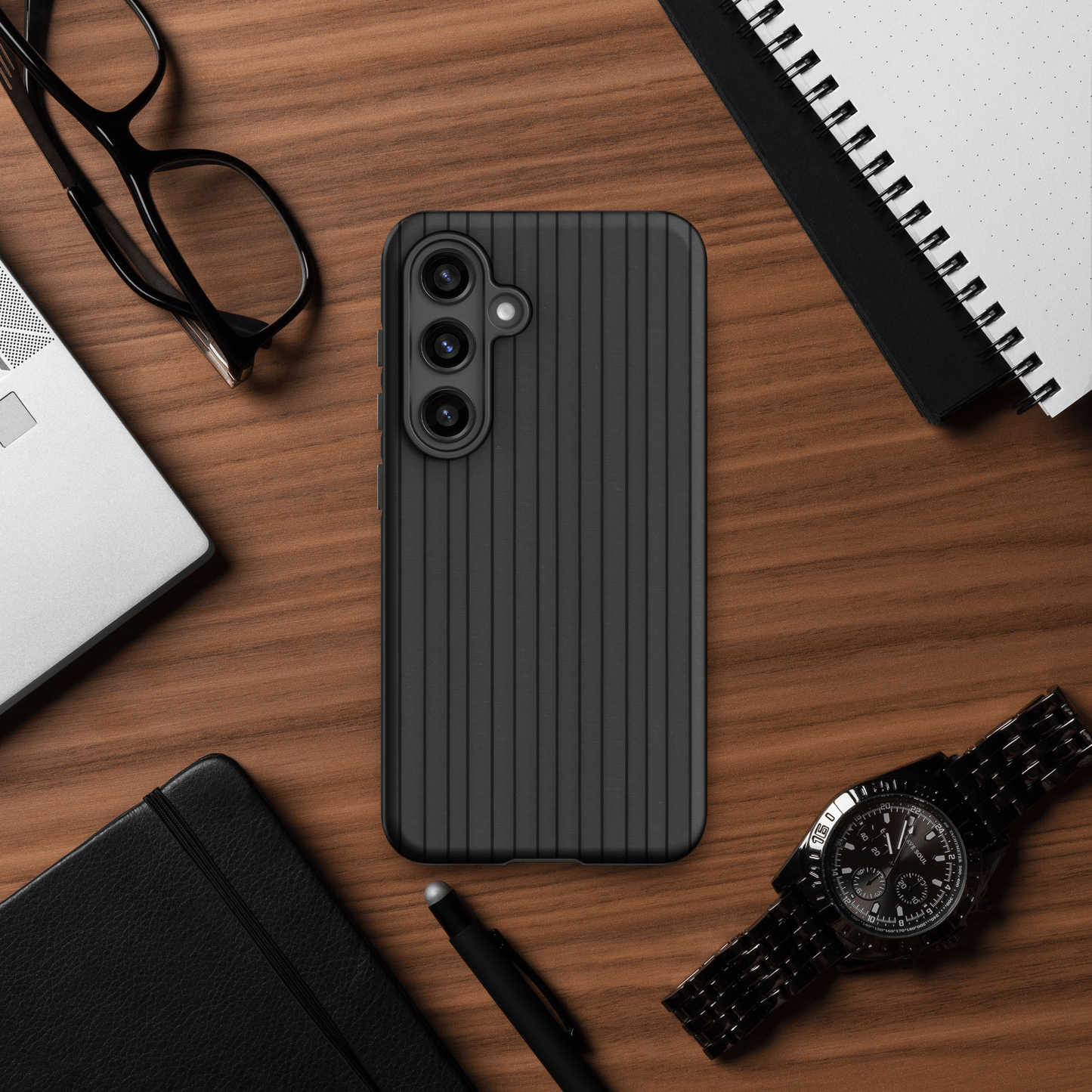 Charcoal & Gray Pinstripe for Samsung Galaxy Ninja Level Designs