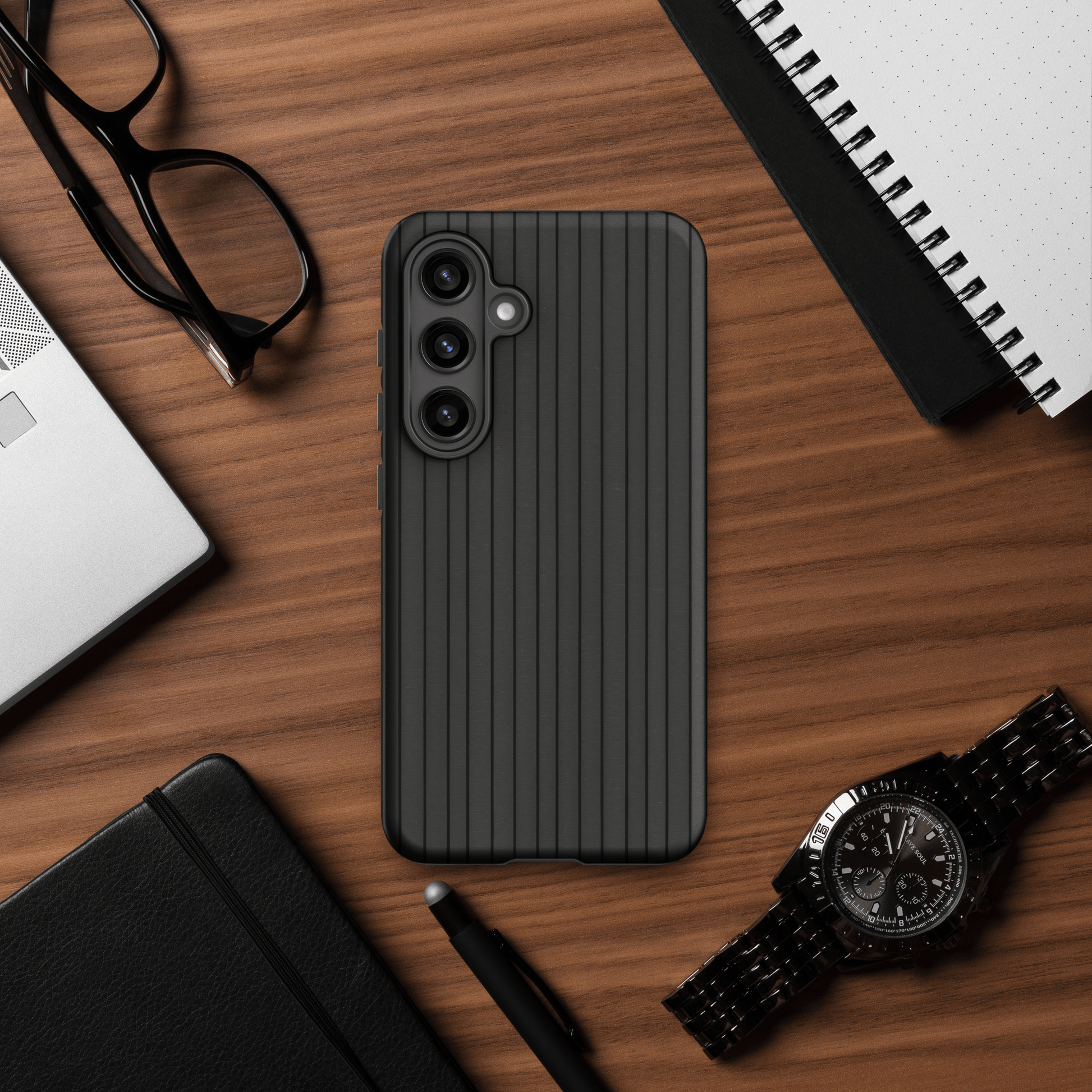 Charcoal & Gray Pinstripe for Samsung Galaxy Ninja Level Designs