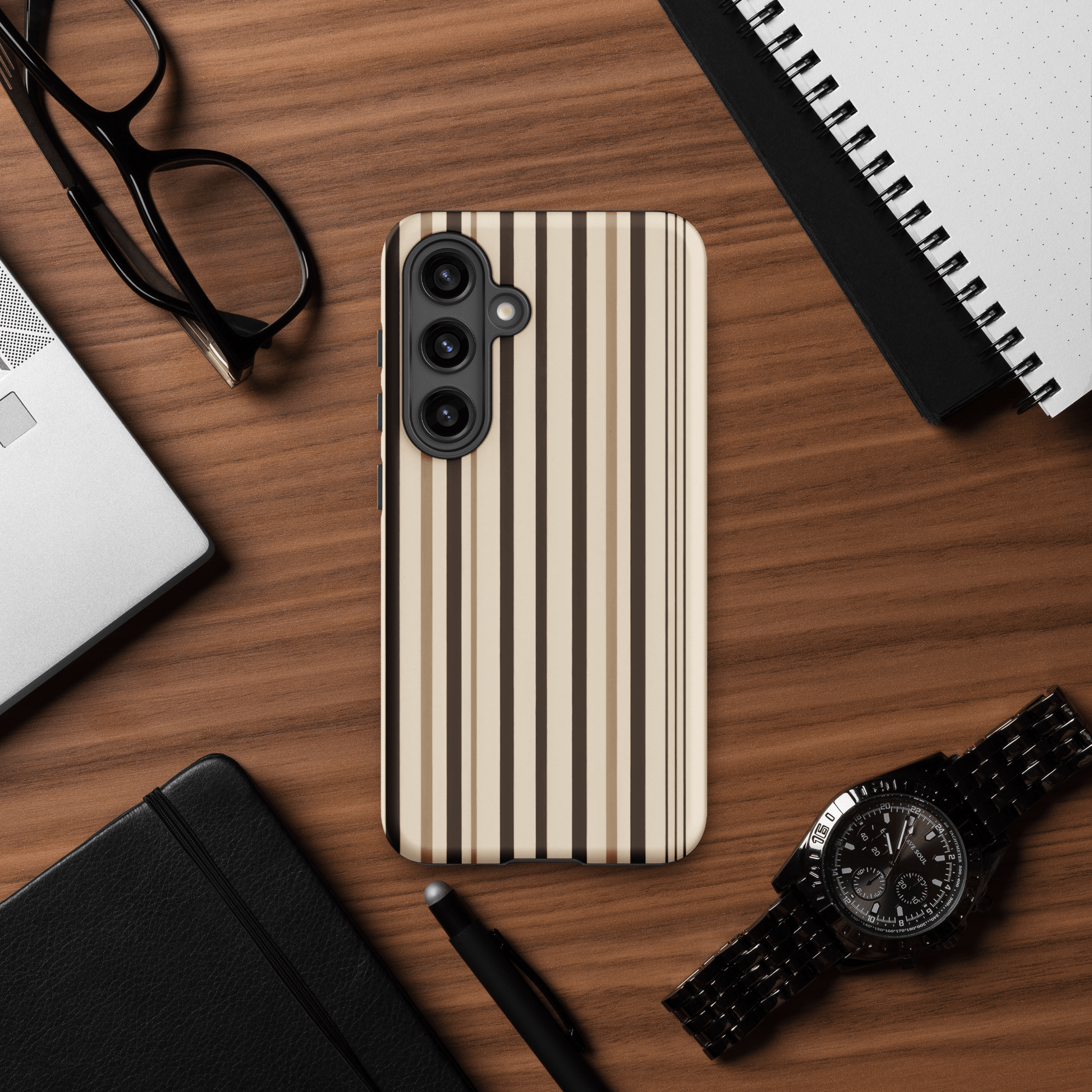 Coffee & Cream Multistripe for Samsung Galaxy Ninja Level Designs