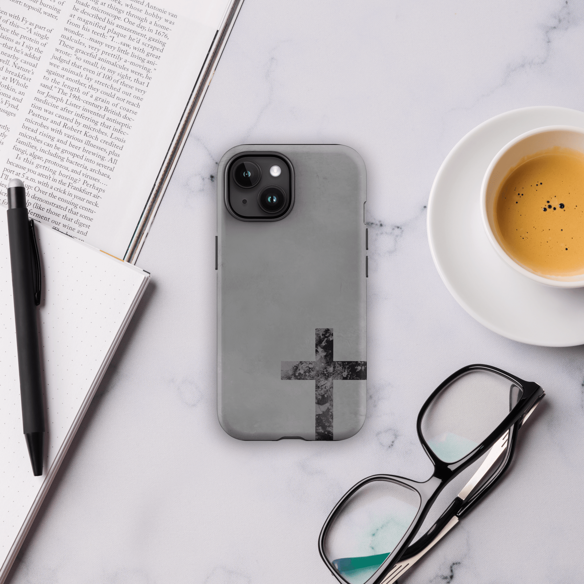 Cross small charcoal for iPhone Ninja Level Designs