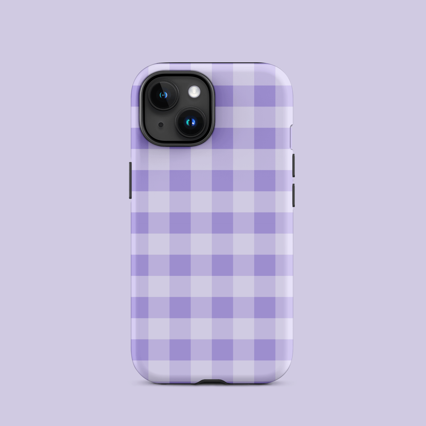 Fresh Gingham Lavender – Ninja Case™ for iPhone Ninja Level Designs