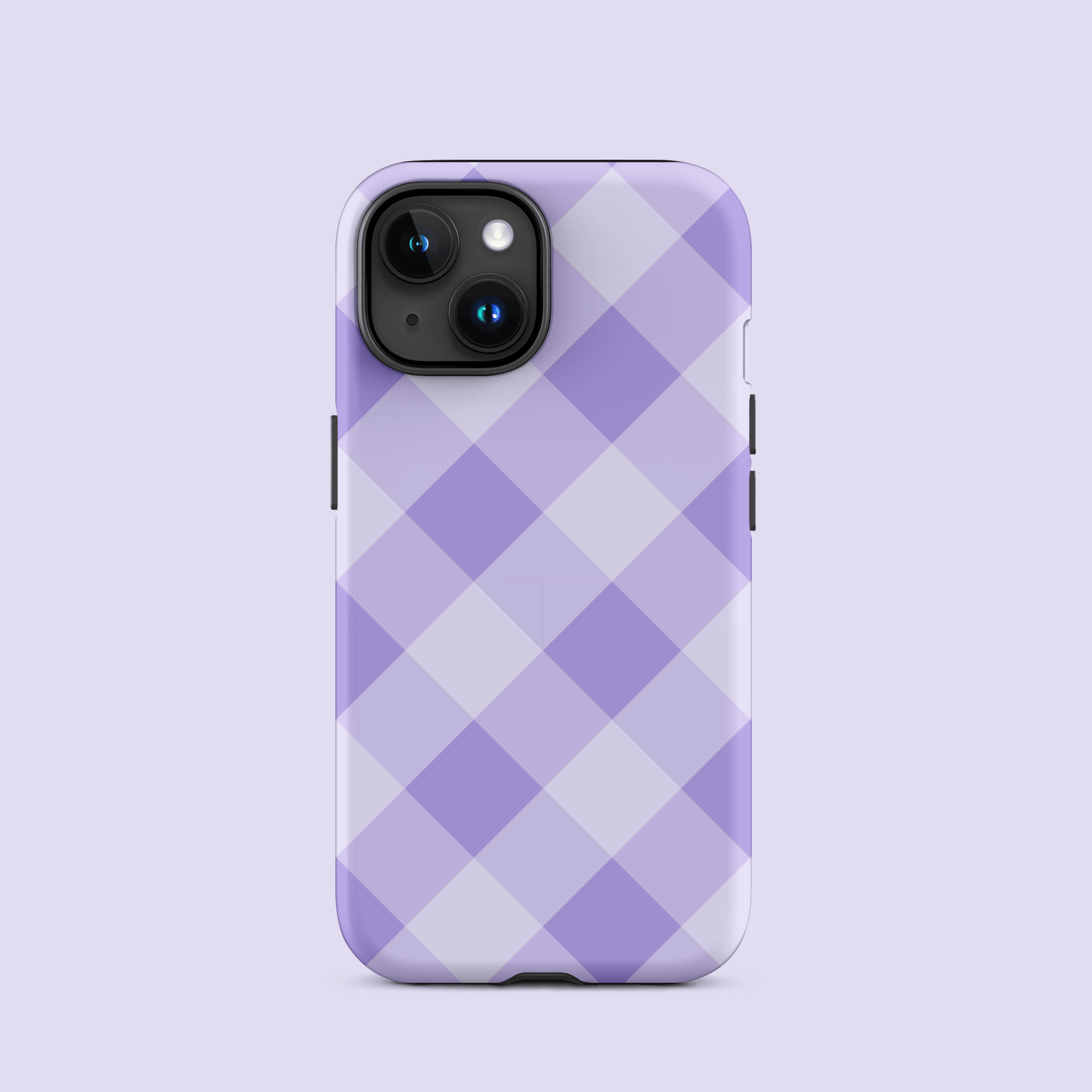 Gingham Twist Lavender – Ninja Case™ for iPhone Ninja Level Designs