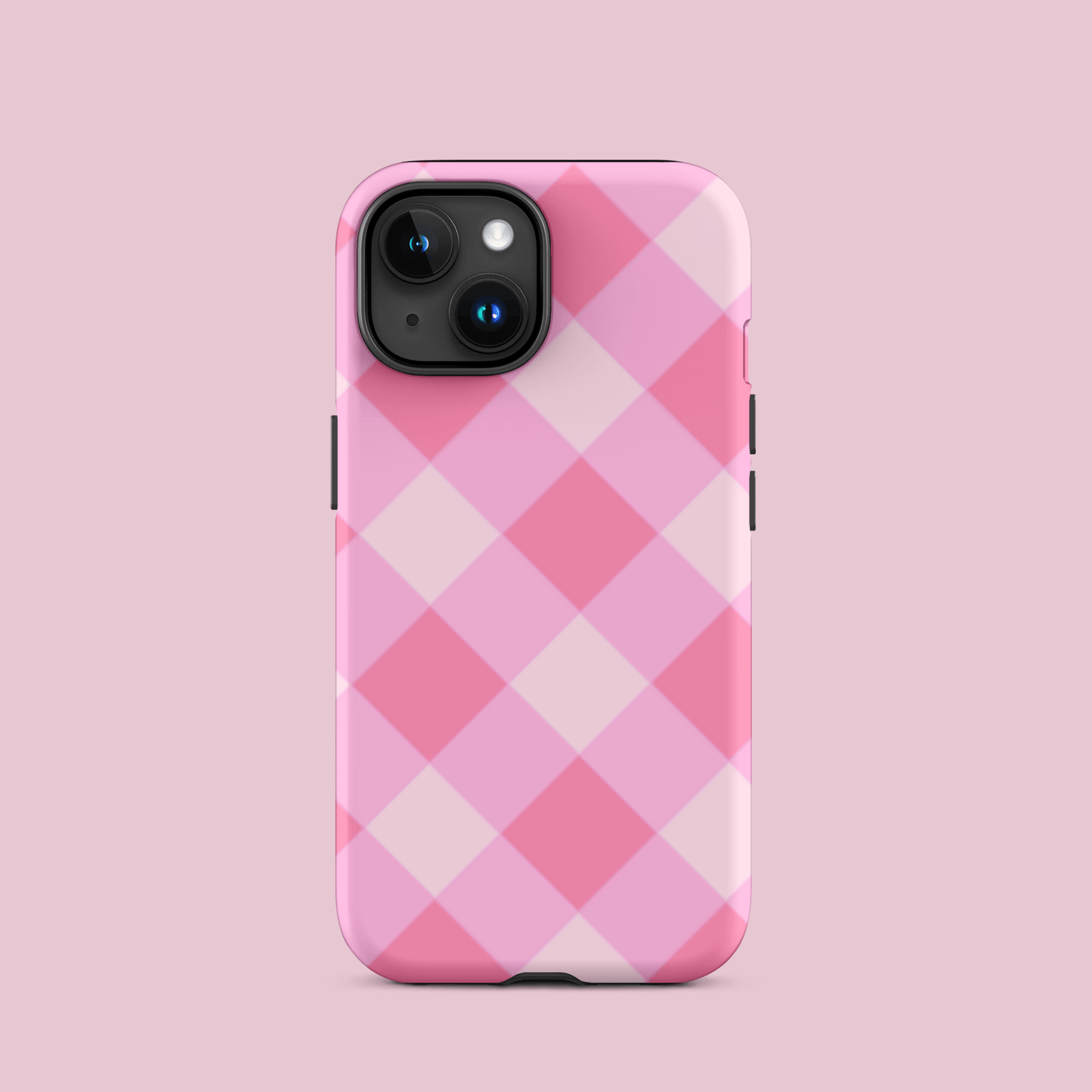 Gingham Twist Pink – Ninja Case™ for iPhone Ninja Level Designs