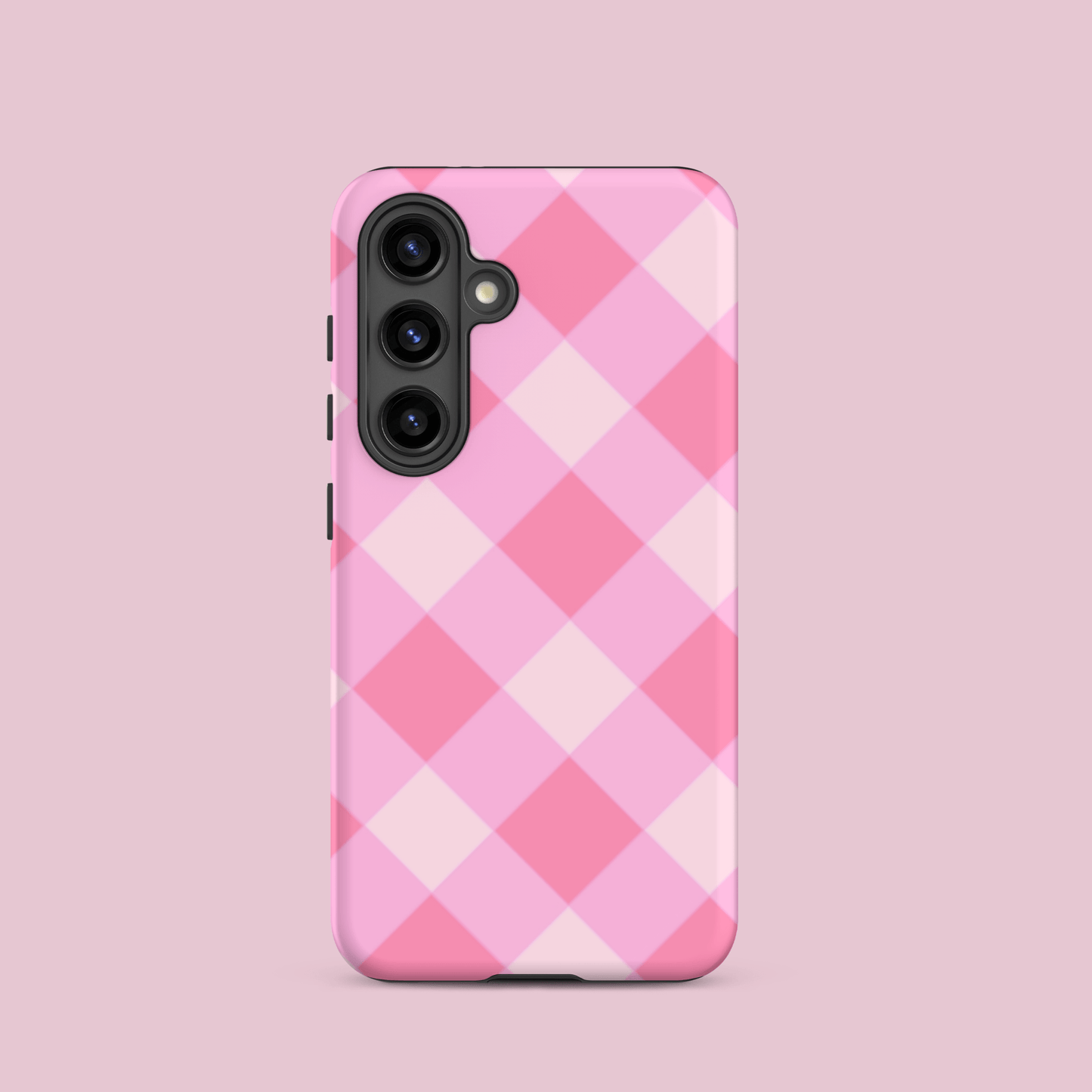 Gingham Twist Pink – Ninja Case™ for Samsung Galaxy Ninja Level Designs