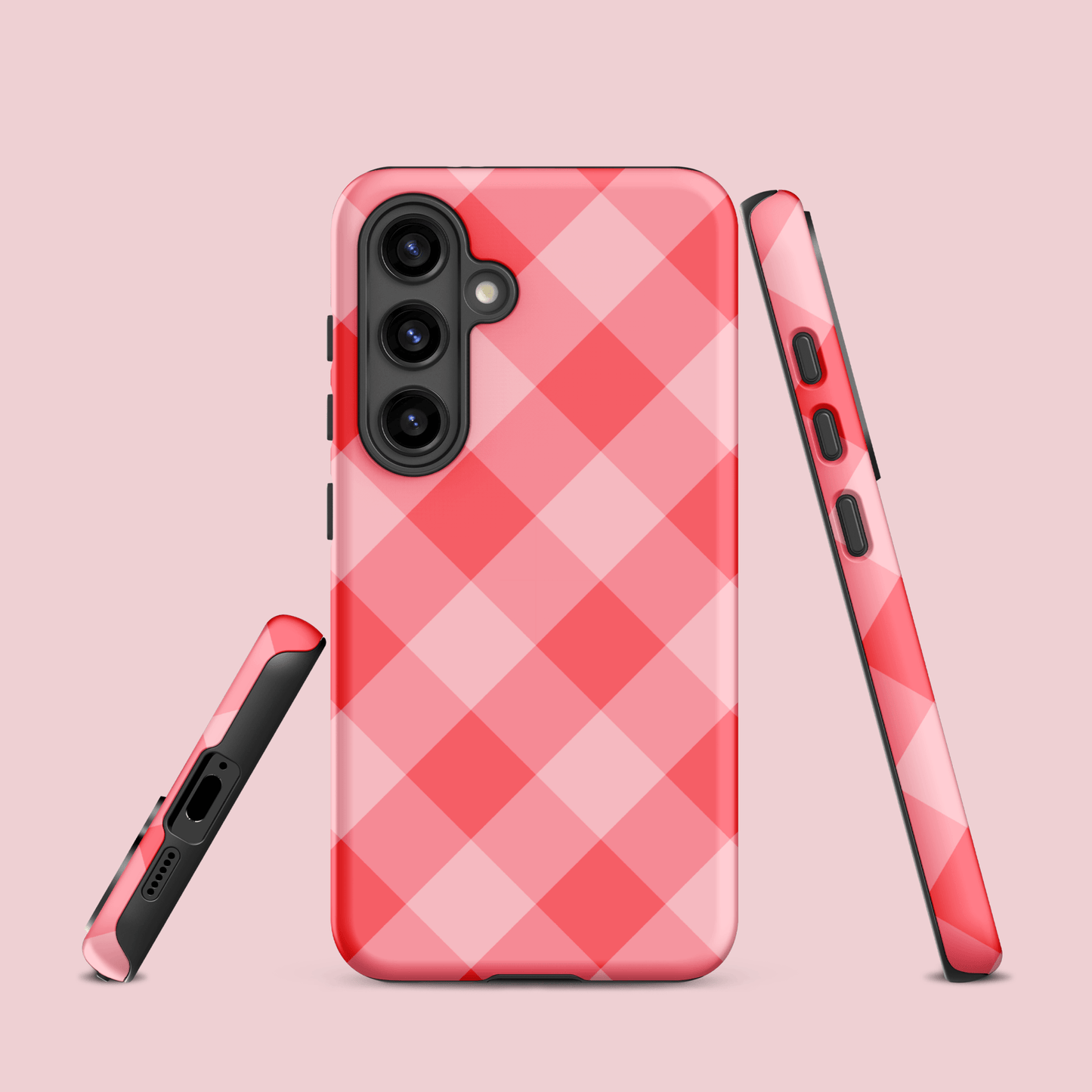 Gingham Twist Red – Ninja Case™ for Samsung Galaxy Ninja Level Designs
