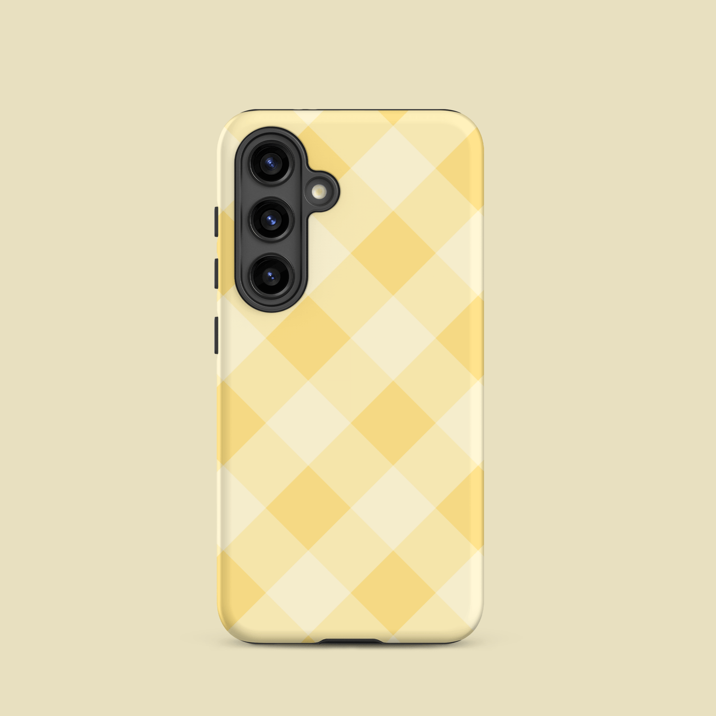 Gingham Twist Yellow – Ninja Case™ for Samsung Galaxy Ninja Level Designs