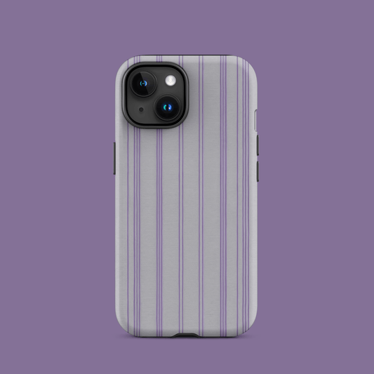 Gray & Purple Pinstripe for iPhone Ninja Level Designs