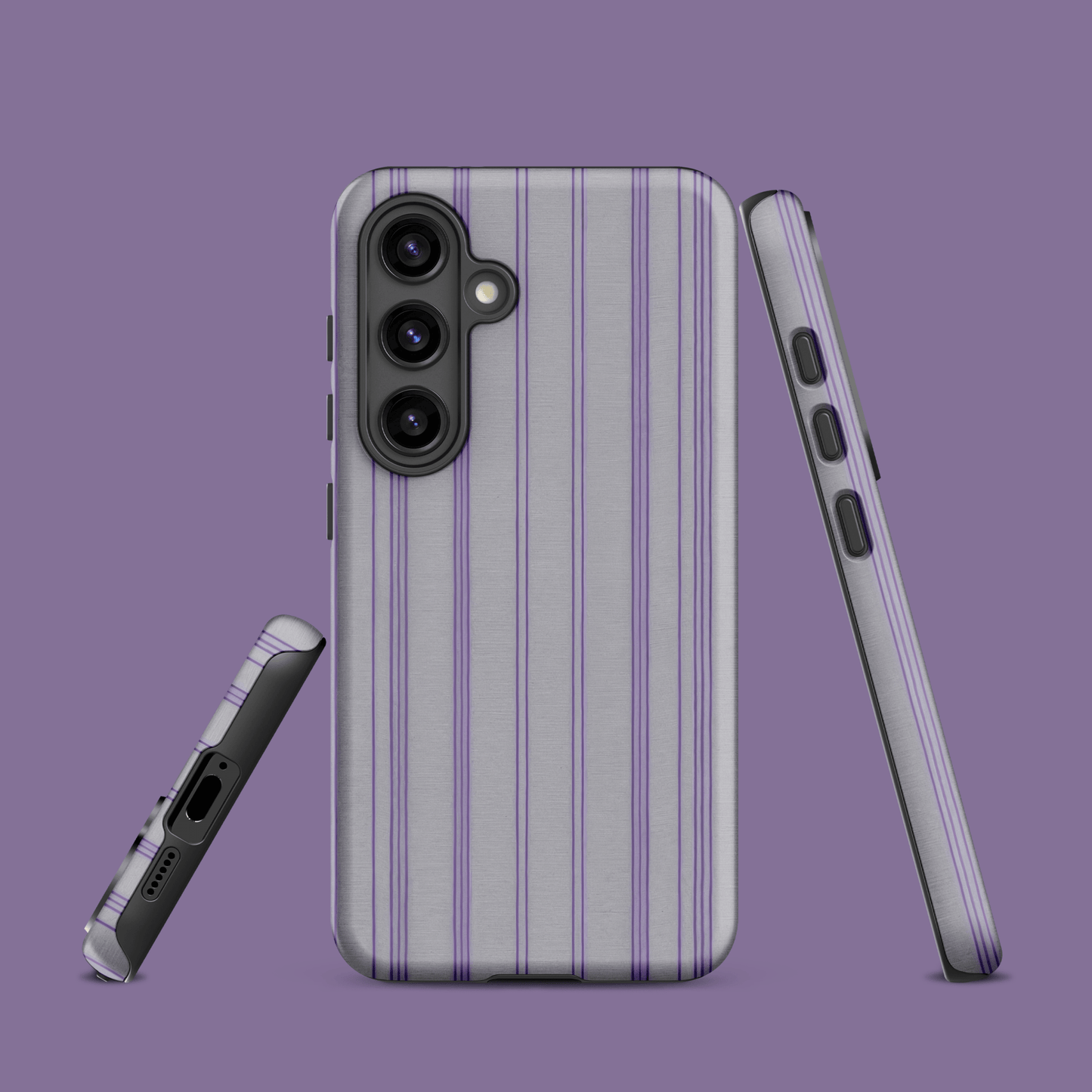 Gray & Purple Pinstripe for Samsung Galaxy Ninja Level Designs