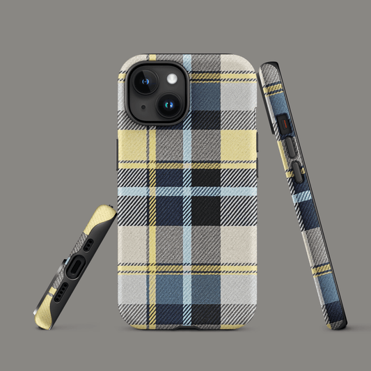 Plaid Blue & Yellow for iPhone Ninja Level Designs