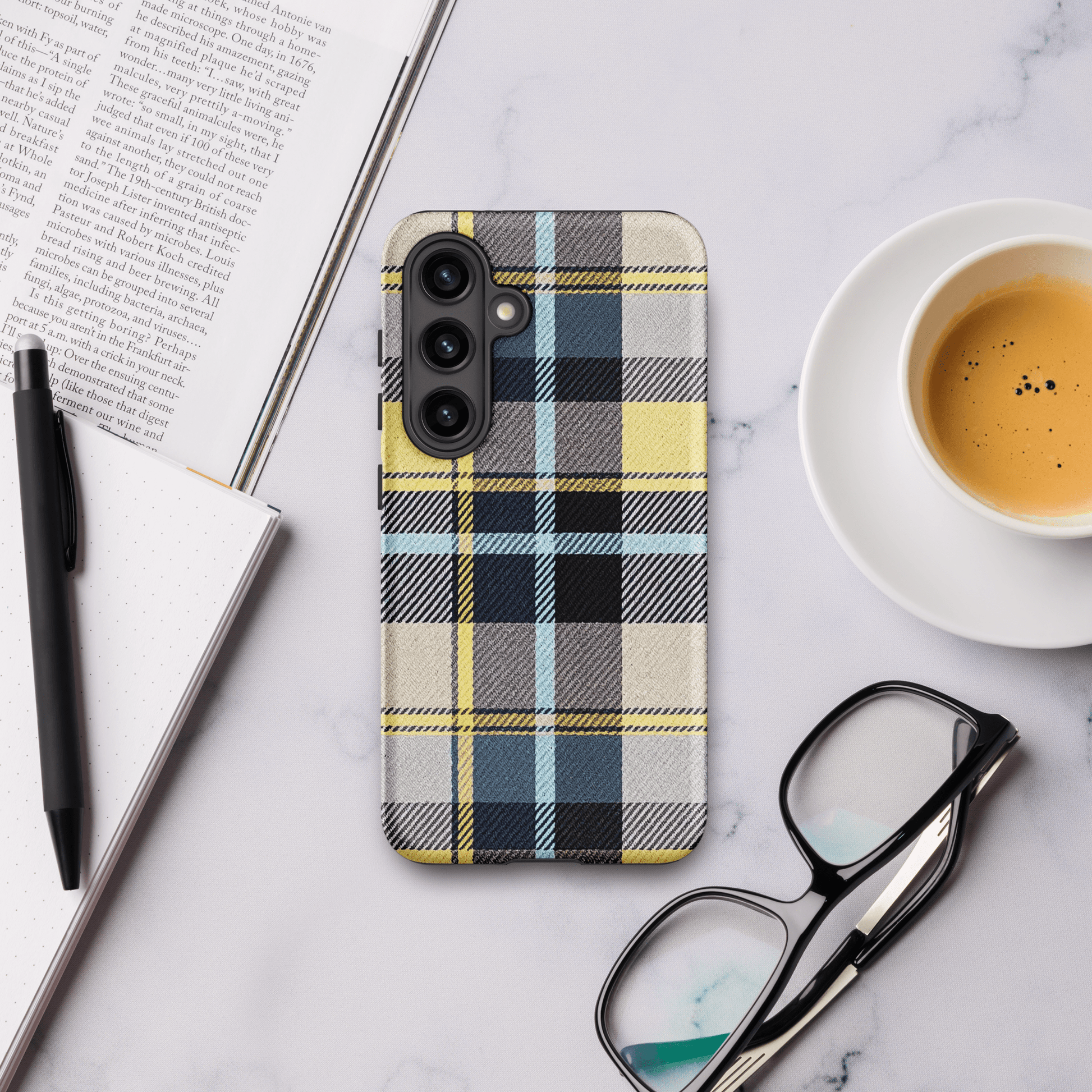 Plaid Blue & Yellow for Samsung Galaxy Ninja Level Designs