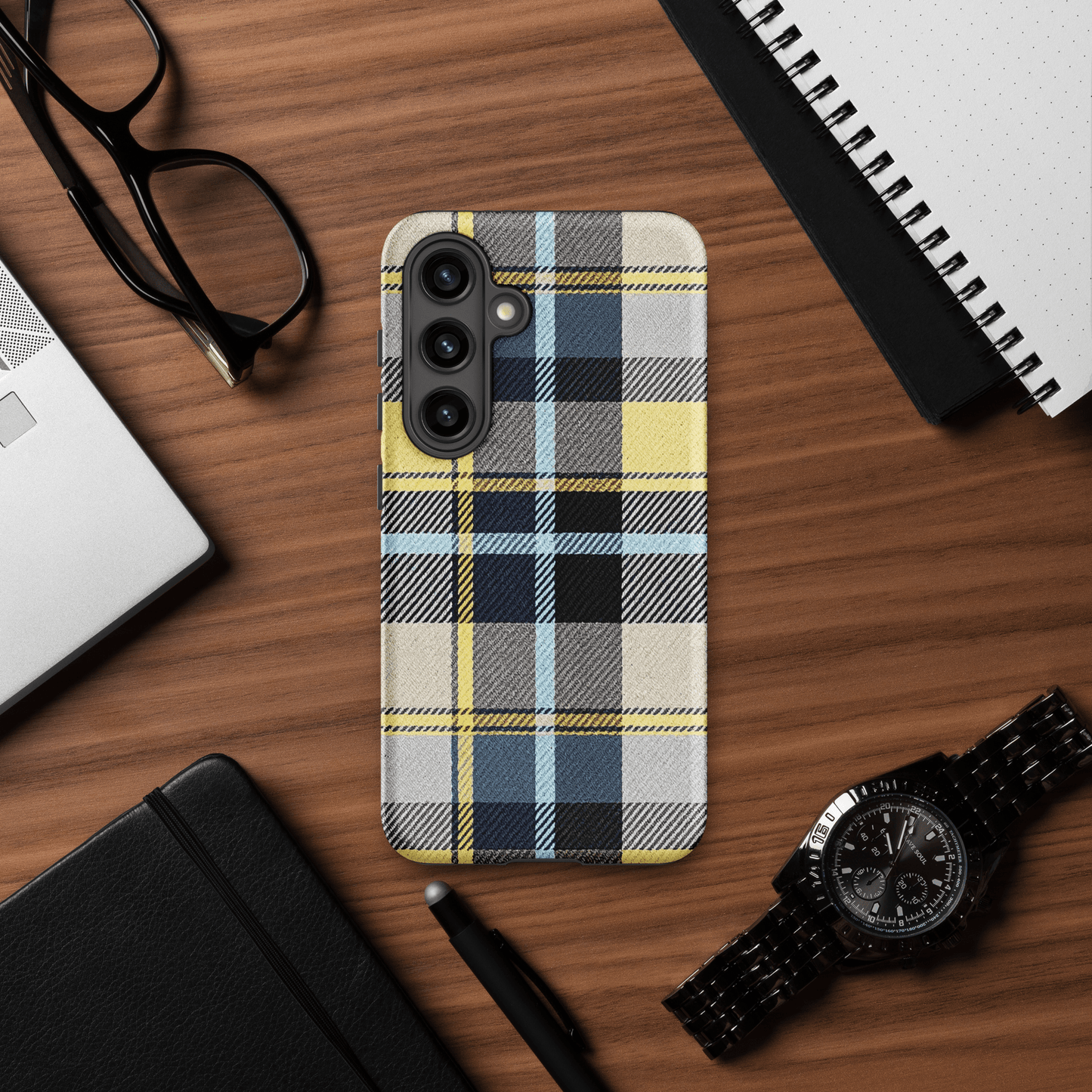 Plaid Blue & Yellow for Samsung Galaxy Ninja Level Designs