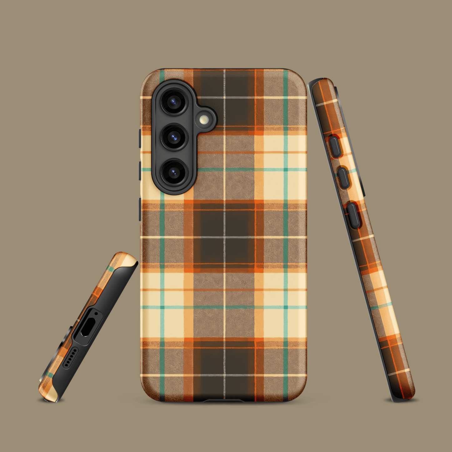 Plaid Brown & Orange for Samsung Galaxy Ninja Level Designs