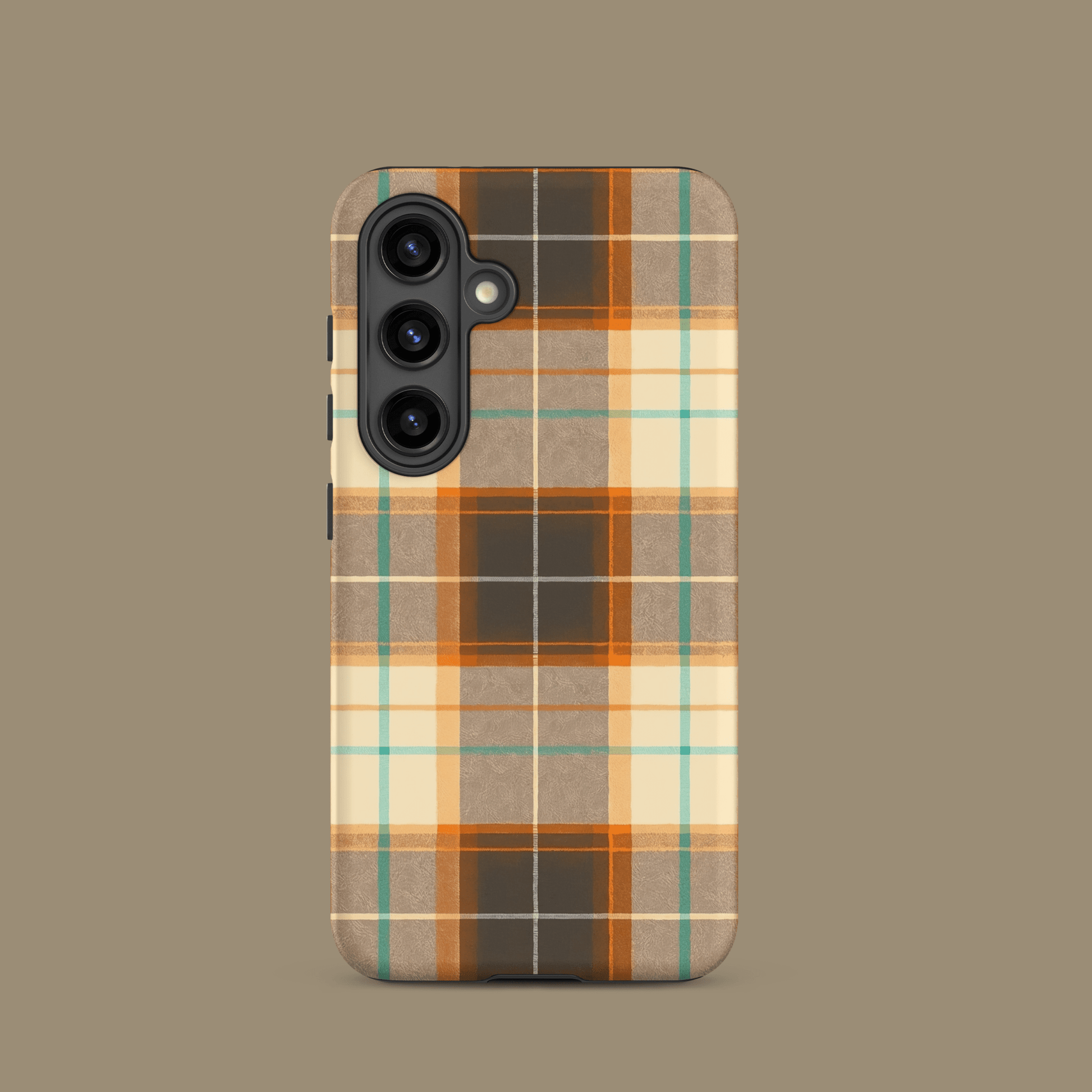 Plaid Brown & Orange for Samsung Galaxy Ninja Level Designs