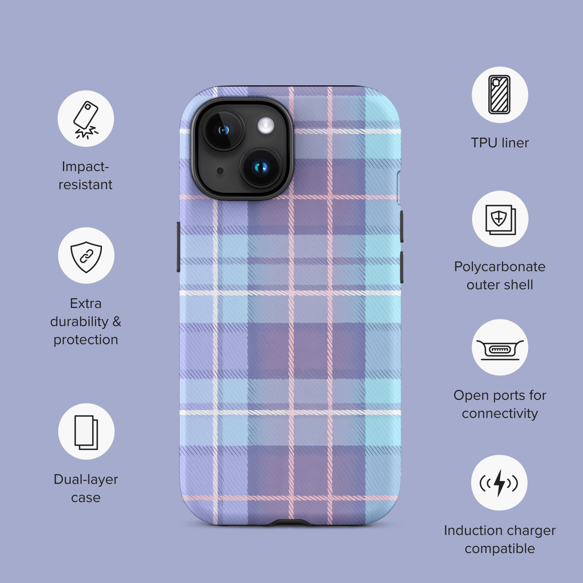 Plaid Purple for iPhone Ninja Level Designs