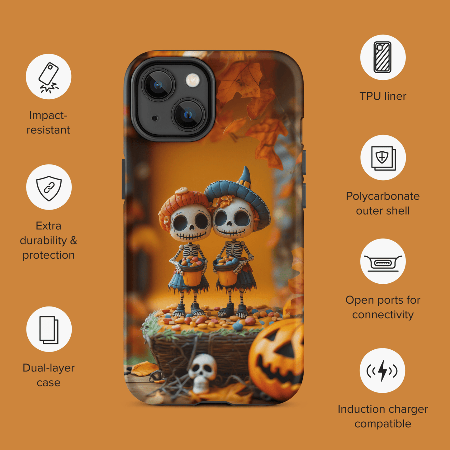 Skeleton sisters trick or treat for iPhone Ninja Level Designs