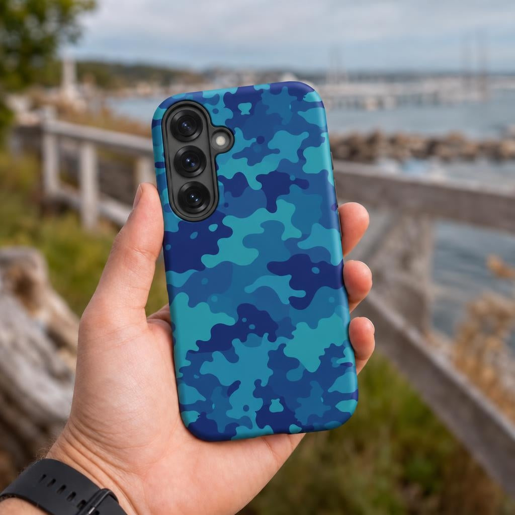 Aqua Camo - Ninja Case for Samsung Galaxy