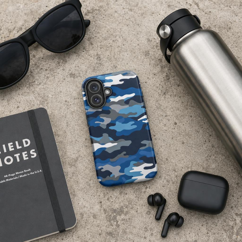 Blue Urban Camo – Ninja Case™ for iPhone
