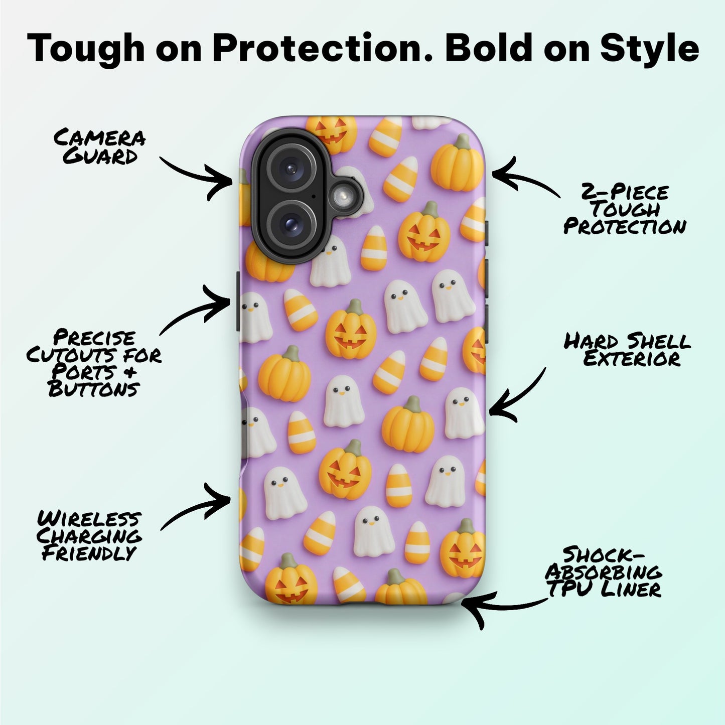 Boo, but make it Pastel - Ninja Case™ for iPhone