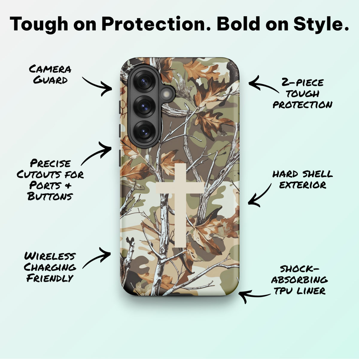 Camo Cross Fade - Ninja Case for Samsung Galaxy
