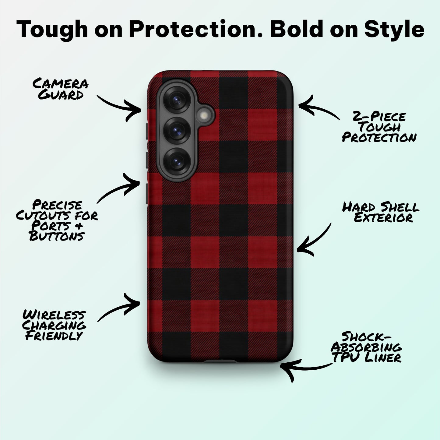 Classic Red Flannel - Ninja Case™ for Samsung Galaxy
