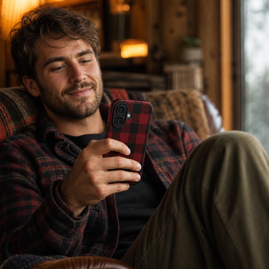Classic Red Flannel - Ninja Case™ for iPhone