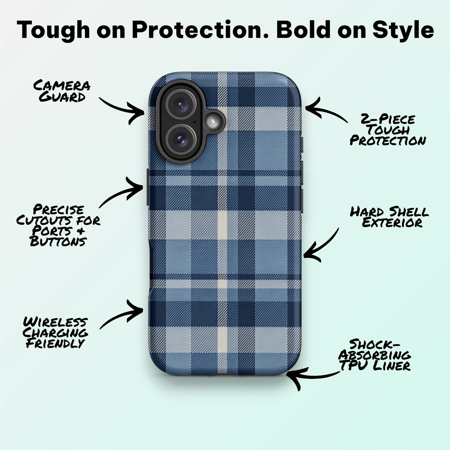Coastal Check - Ninja Case™ for iPhone