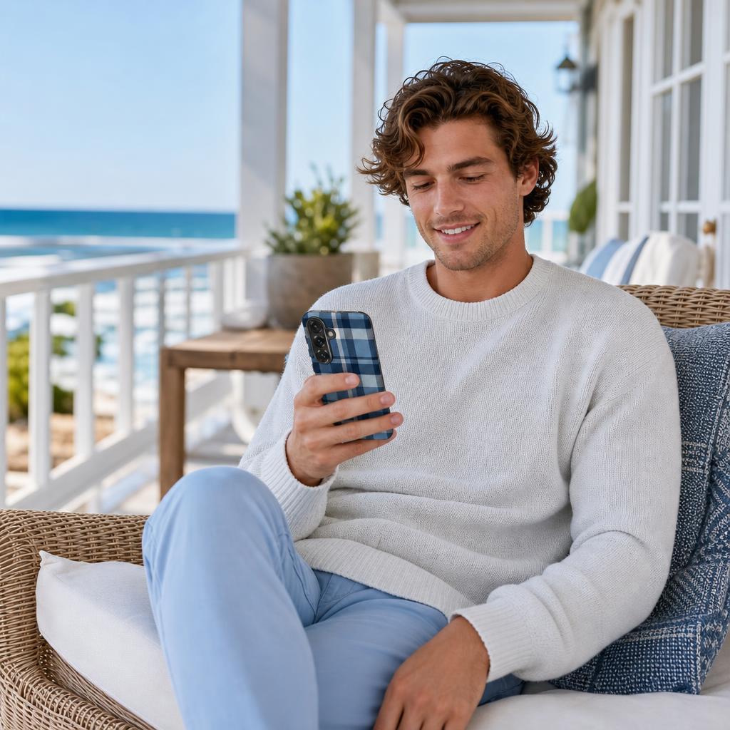 Coastal Check - Ninja Case™ for Samsung Galaxy