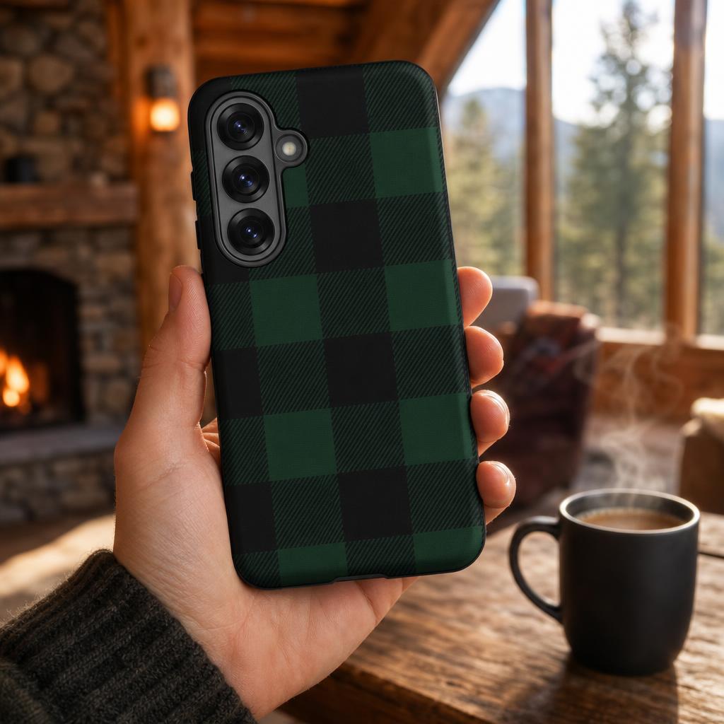 Forest Green Flannel - Ninja Case™ for Samsung Galaxy
