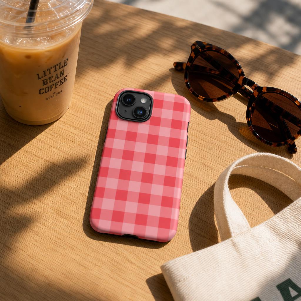 Fresh Gingham Red Ninja Case™ for iPhone