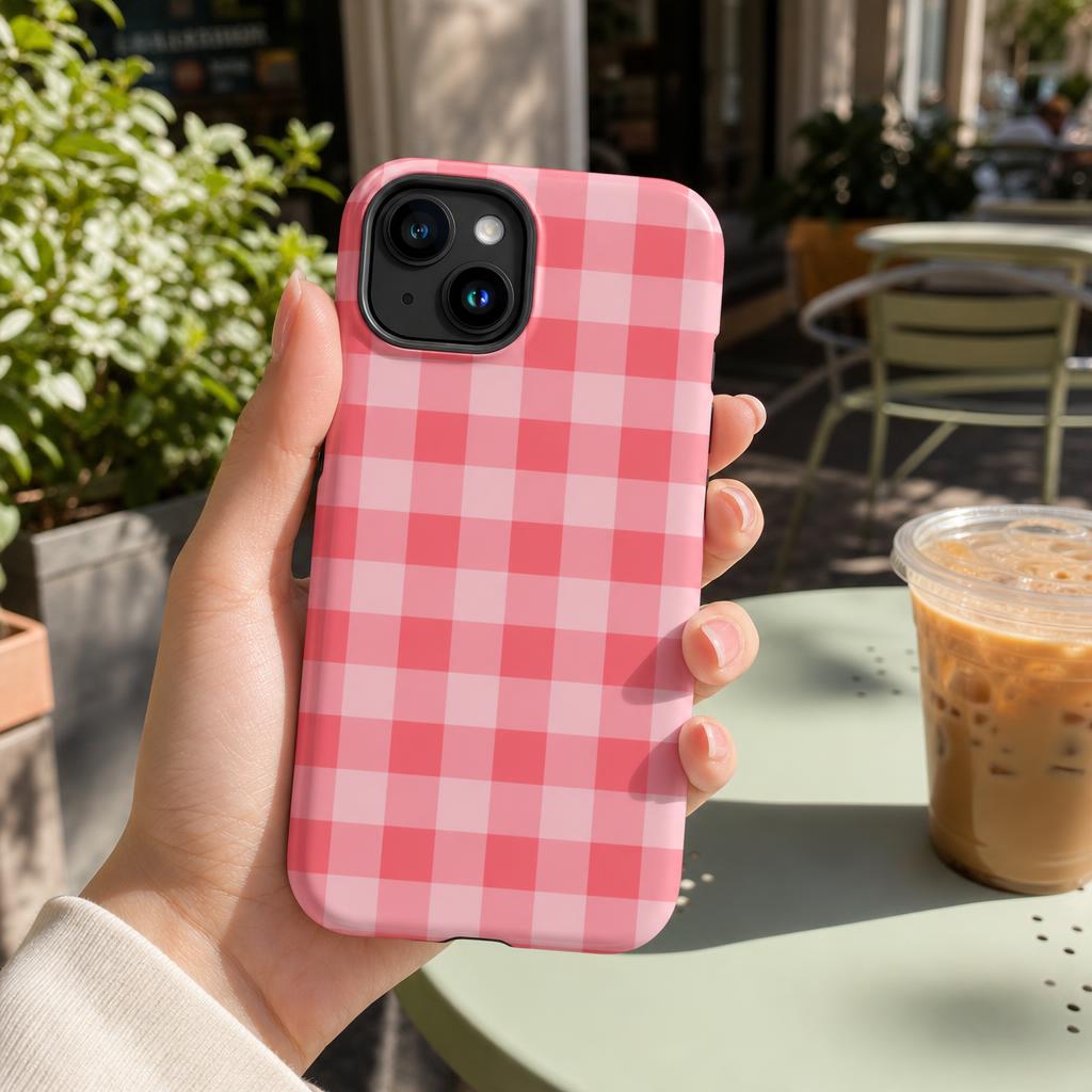 Fresh Gingham Red Ninja Case™ for iPhone