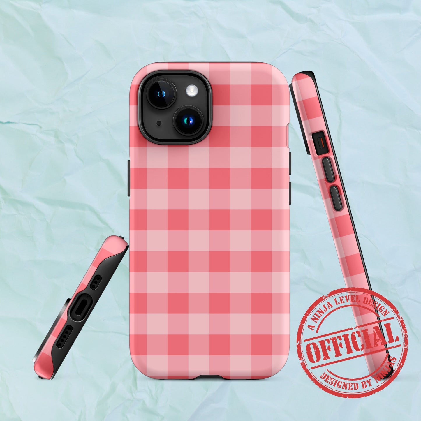 Fresh Gingham Red Ninja Case™ for iPhone