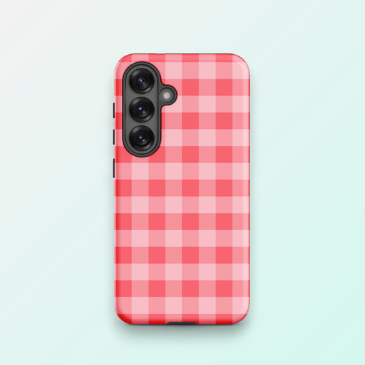 Fresh Gingham Red - Ninja Case for Samsung Galaxy