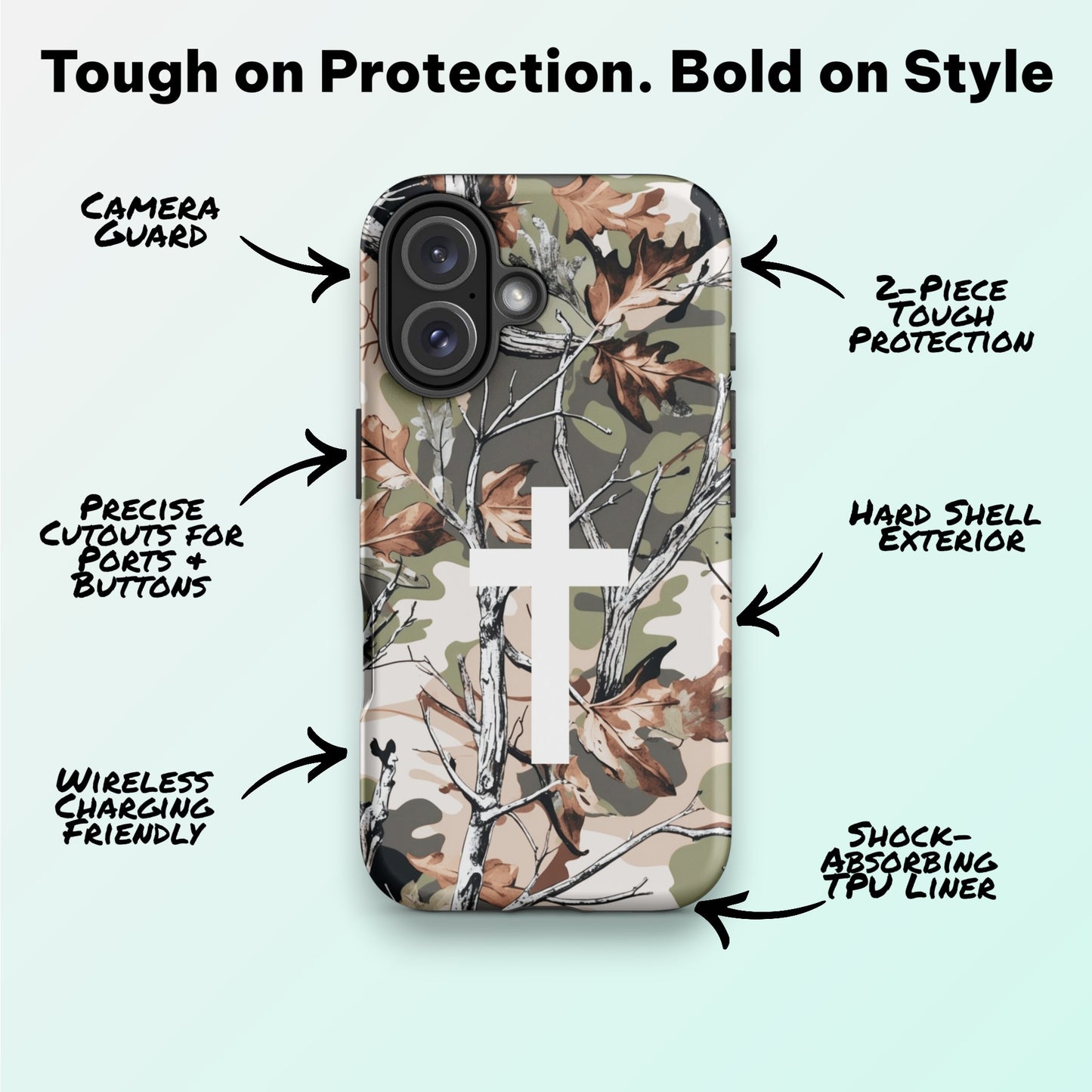 Ghost Cross Camo Ninja Case™ for iPhone