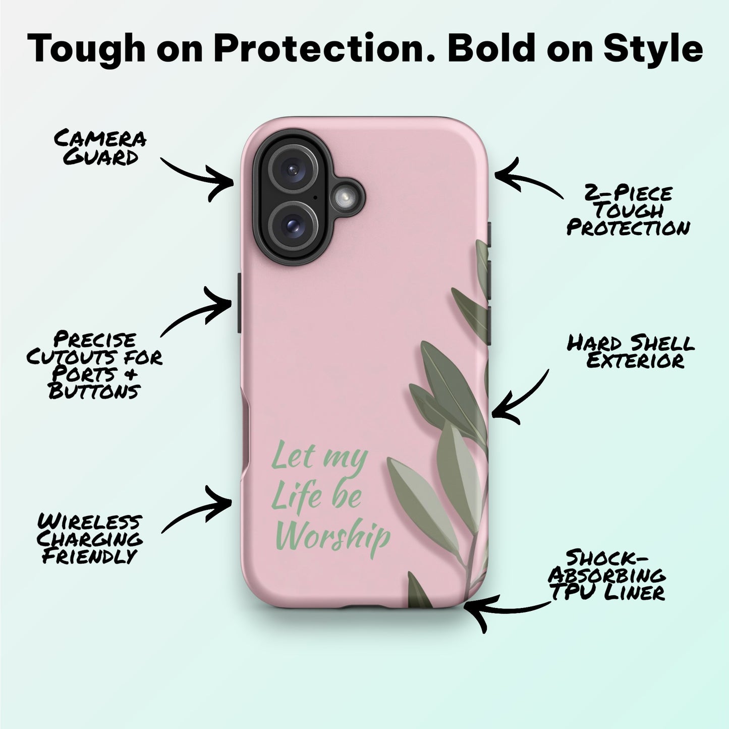 Made to Worship: Blush Edition – Ninja Case™ for iPhone